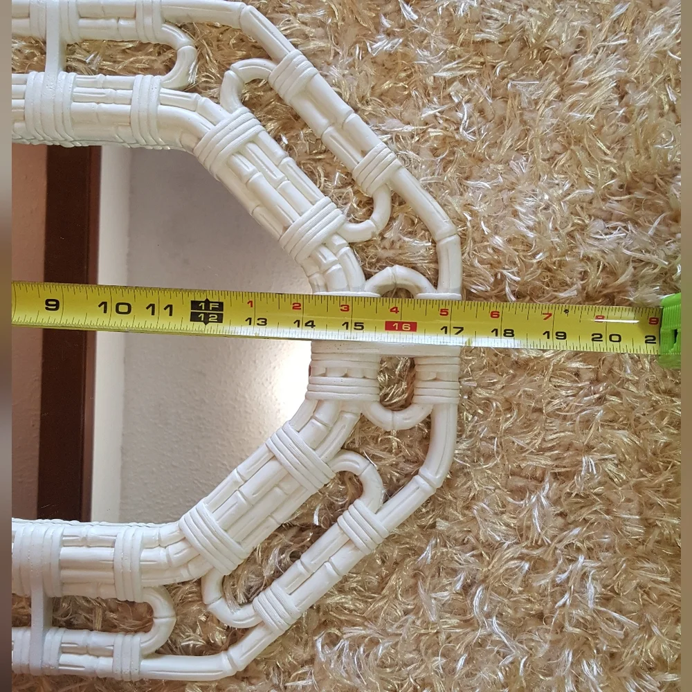 Vintage Homco Faux Bamboo Mirror